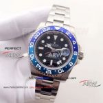 Perfect Replica ROLEX GMT-Master II 40mm Watch Stainless Steel New Blue Ceramic